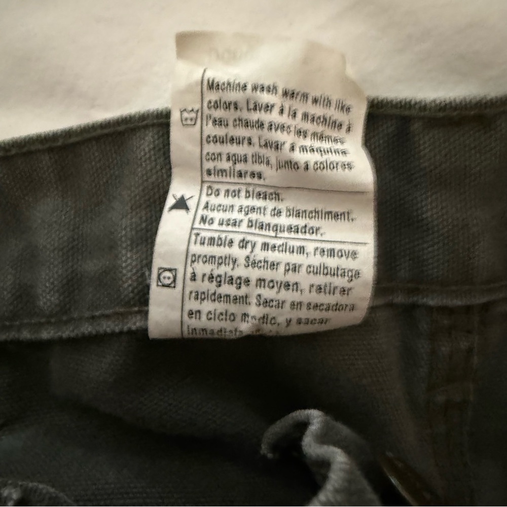 Carhartt Gray Cargo Pants Heavy-Duty Workwear - Picture 4 of 5